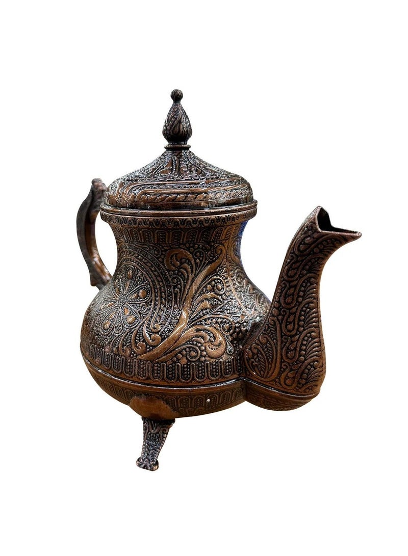 Acar 0.85L Ottoman Turkish Hand Embroidered Zamac Teapot - Image 5